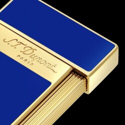 S.T. Dupont Biggy Puro Çakmak Parlak Mavi Gold 25005 - 4
