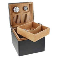 S.T. Dupont Cube Puro Kutusu Humidoru Mat Siyah 60's - S.T.DUPONT (1)