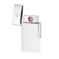 S.T. Dupont E Slim Elektrikli Çakmak Beyaz/Krom 27003E - 2