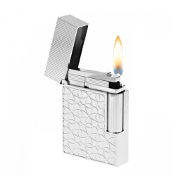 S.T. Dupont Ligne 2 Small Platinum Arabesque Çakmak 18603 - 2