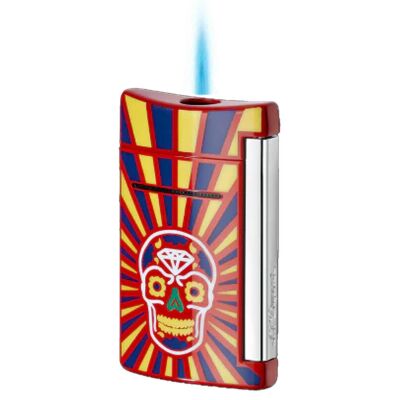 S.T. Dupont MiniJet Puro Çakmak Los Muertos Kırmızı 10086 - 2