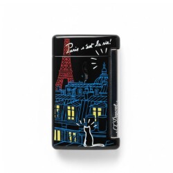 S.T. Dupont MiniJet Puro Çakmak Siyah Paris Rooftop 10541 - S.T.Dupont