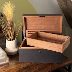 S.T. Dupont Prestige Puro Kutusu Humidoru Siyah 100's - 4