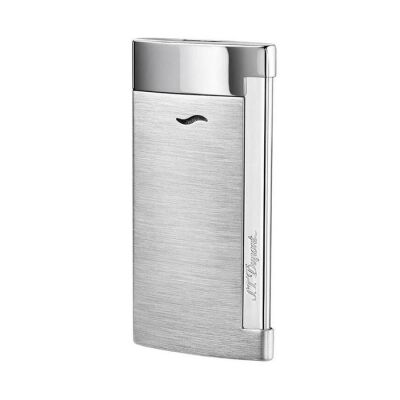 S.T. Dupont Slim 7 Çakmak 027701 Krom/Krom Brush - 1