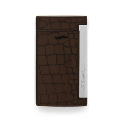 S.T. Dupont Slim 7 Croco Dandy Kahverengi Çakmak 27736 - 1