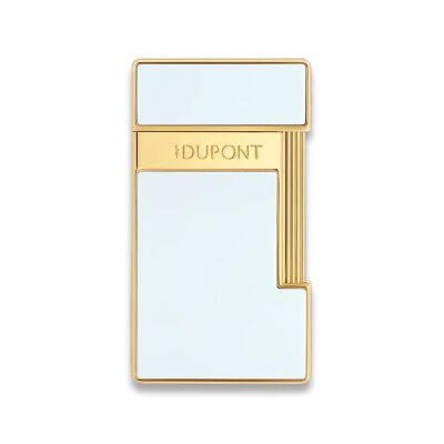 S.T. Dupont Slimmy Puro Çakmak Parlak Beyaz Gold 28224 - 1