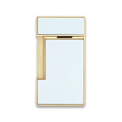 S.T. Dupont Slimmy Puro Çakmak Parlak Beyaz Gold 28224 - 4