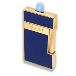 S.T. Dupont Slimmy Puro Çakmak Parlak Mavi Gold 28225 - 2