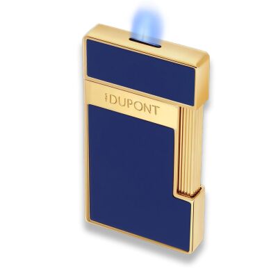 S.T. Dupont Slimmy Puro Çakmak Parlak Mavi Gold 28225 - 2