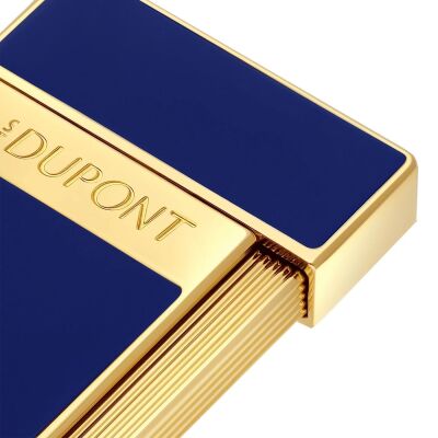 S.T. Dupont Slimmy Puro Çakmak Parlak Mavi Gold 28225 - 4