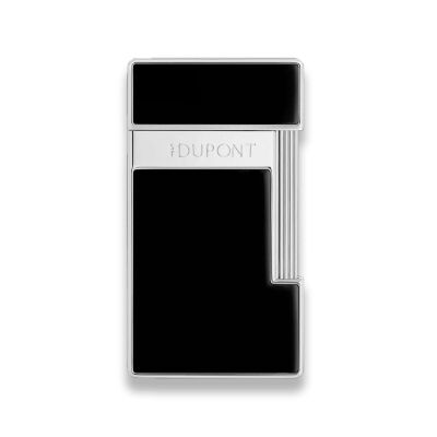 S.T. Dupont Slimmy Puro Çakmak Parlak Siyah Krom 28221 - 1