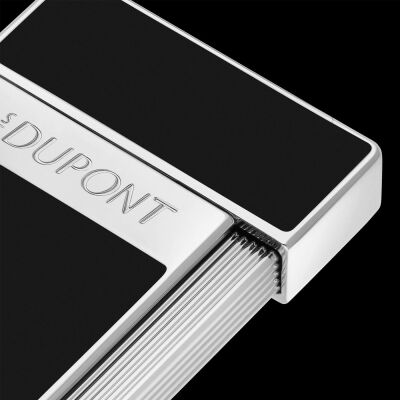 S.T. Dupont Slimmy Puro Çakmak Parlak Siyah Krom 28221 - 4