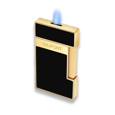 S.T. Dupont Slimmy Puro Çakmak Parlak Siyah Gold 28222 - 2