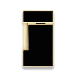 S.T. Dupont Slimmy Puro Çakmak Parlak Siyah Gold 28222 - 4