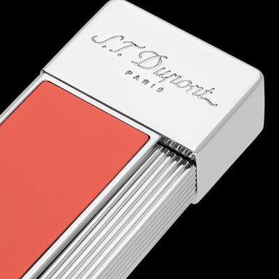 S.T. Dupont Twiggy Puro Çakmak Parlak Turuncu Krom 30011 - 4