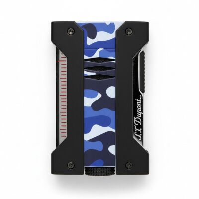 St.Dupont Defi Extreme Kamuflaj Mavi Puro Çakmak 21411 - 1