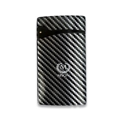 Süper Flat Slim Jet Alev Puro Çakmağı Siyah Karbon - Myon Paris