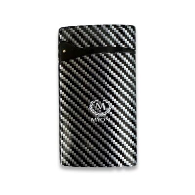 Süper Flat Slim Jet Alev Puro Çakmağı Siyah Karbon - 1