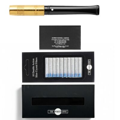 The White Spot Kısa Ejektörlü Sigara Ağızlığı 9mm İçin Gold - 3