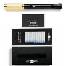 The White Spot Ejektörlü Sigara Ağızlığı 9mm İçin Gold Line - 3