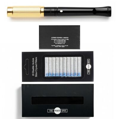 The White Spot Ejektörlü Sigara Ağızlığı 9mm İçin Gold Line - 3