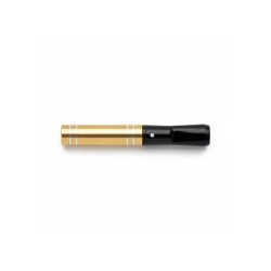 The White Spot Kısa Sigara Ağızlığı 9mm İçin Gold/Krom - Dunhill