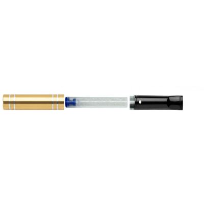 The White Spot Kısa Sigara Ağızlığı 9mm İçin Gold/Krom - 2