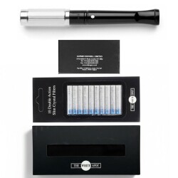 The White Spot Kısa Ejektörlü Sigara Ağızlığı 9mm İçin Krom Line - 3