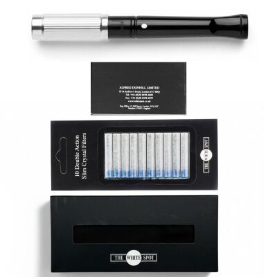 The White Spot Kısa Ejektörlü Sigara Ağızlığı 9mm İçin Krom Line - 3