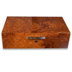 The White Spot Humidor Puro Kutusu Amboyna 100's - Dunhill