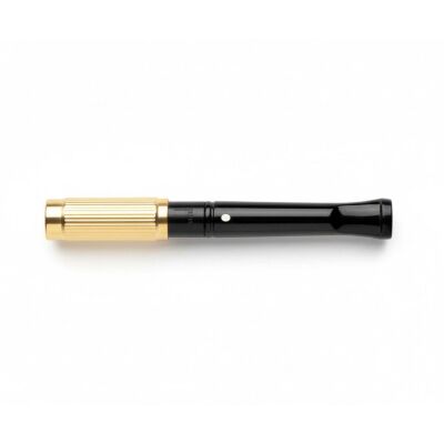 The White Spot Kısa Ejektörlü Sigara Ağızlığı 9mm İçin Gold Line - 1