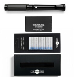 The White Spot Kısa Ejektörlü Sigara Ağızlığı 9mm İçin Siyah Line - 3