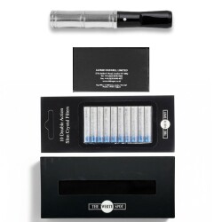 The White Spot Kısa Sigara Ağızlığı 9mm İçin Krom Halka - 3