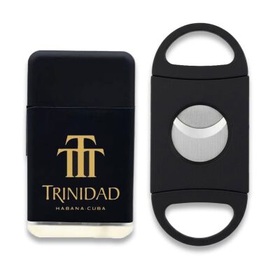 Trinidad Plastik Jet Alev Puro Çakmağı Kesici Seti Siyah - 1