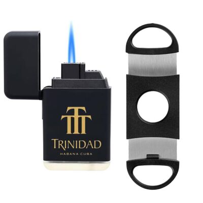 Trinidad Plastik Jet Alev Puro Çakmağı Kesici Seti Siyah - 2