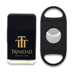 Trinidad Plastik Jet Alev Puro Çakmağı Kesici Seti Siyah - Habanos