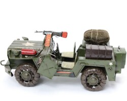 U.S. Army Jeep M151 Elyapımı Eskitilmiş Biblo 25cm - T-BEK (1)