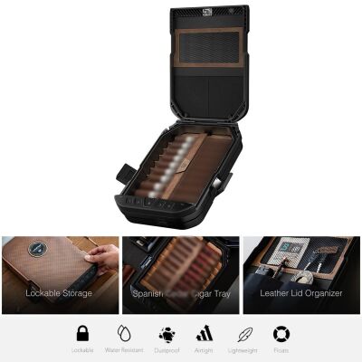 Vaultek Lifepod 2.0 Seyahat Humidoru Antik Brass 9's - 4