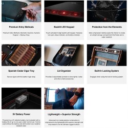 Vaultek Lifepod 2.0 Seyahat Humidoru Siyah 9's - 3