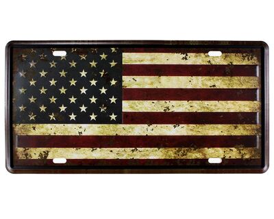 Vintage Metal Plaka American 15x30 - 1