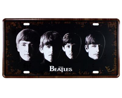 Vintage Metal Plaka The Beatles 15x30 - 1