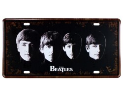 Vintage Metal Plaka The Beatles 15x30 - 1