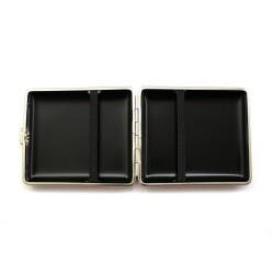 Vom Hofe Germany Deri Kısa Sig. Tabakası Lizard 18li (Krom/Siyah) - Vom Hofe (1)