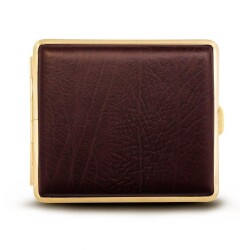 Vom Hofe Germany Deri Kısa Sig. Tabakası 18li Gold/Bordo - Vom Hofe