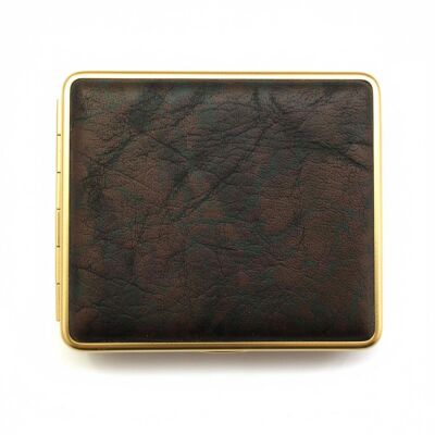 Vom Hofe Germany Deri Kısa Sig. Tabakası 18li (Gold/Mermer Kahve) - 1