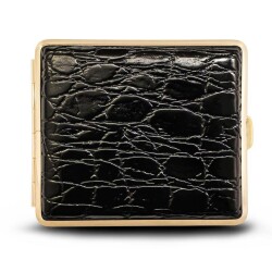 Vom Hofe Germany Kısa Sig. Tabakası 18li Gold/Croco Siyah - Vom Hofe