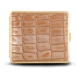 Vom Hofe Germany Kısa Sigara Tabakası 18lıi Gold/Gold Croco - Vom Hofe