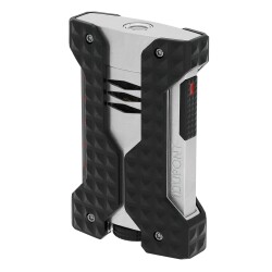 Windproof Rüzgar Geçirmez Puro Çakmak ve Kesici Seti Krom - 3