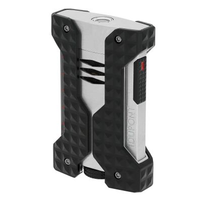 Windproof Rüzgar Geçirmez Puro Çakmak ve Kesici Seti Krom - 3