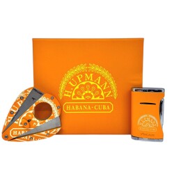 Xikar H.Upmann Sarı Puro Çakmağı ve Kesici Seti - XİKAR (1)